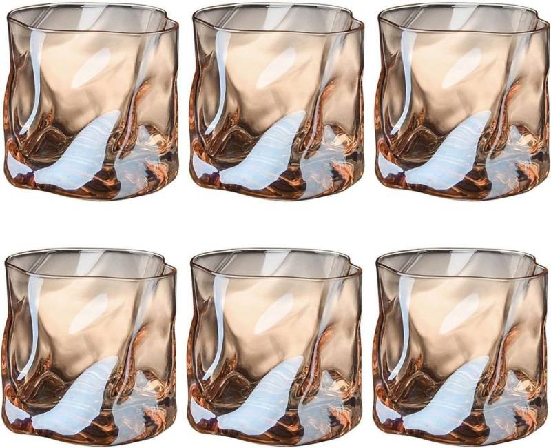 FELIXLEO Tumbler-Glas 6/12-teilig Gläser Set Whiskeygläser Transparente 200ml von FELIXLEO