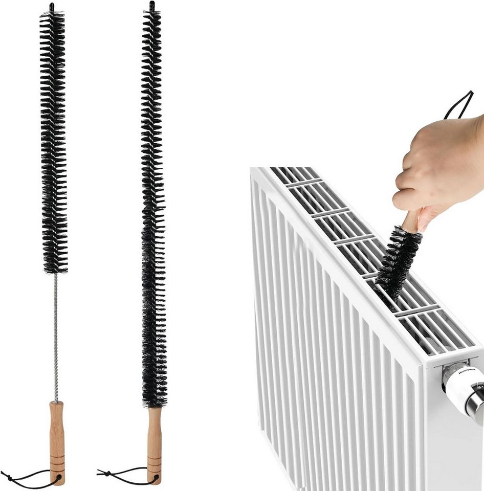 FELIXLEO WC-Reinigungsbürste Heizungsbürste 2er Set 65cm Heizkörperbürste Reinigung, (1-tlg) von FELIXLEO
