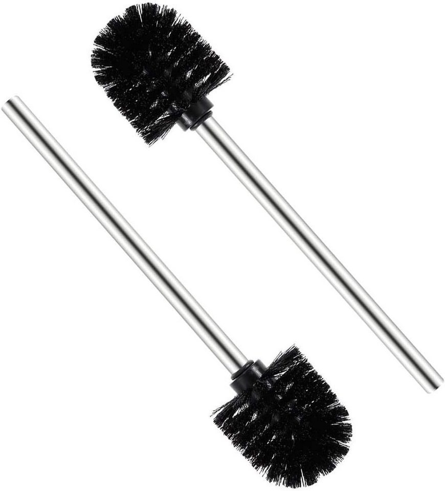 FELIXLEO WC-Reinigungsbürste WC Bürste Ersatz 2er Edelstahl Schwarz 7 5x35x7 5cm, (1-tlg) von FELIXLEO