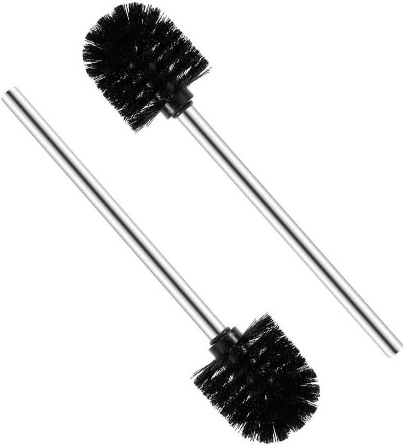 FELIXLEO WC-Reinigungsbürste WC Bürste Ersatz 2er Edelstahl Schwarz 7 5x35x7 5cm, (1-tlg) von FELIXLEO