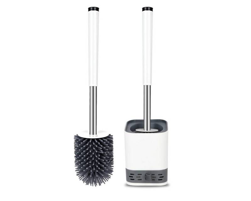 FELIXLEO WC-Reinigungsbürste WC Bürste Silikon mit Behälter Schnelltrocknend Wandmontage, (1-tlg) von FELIXLEO