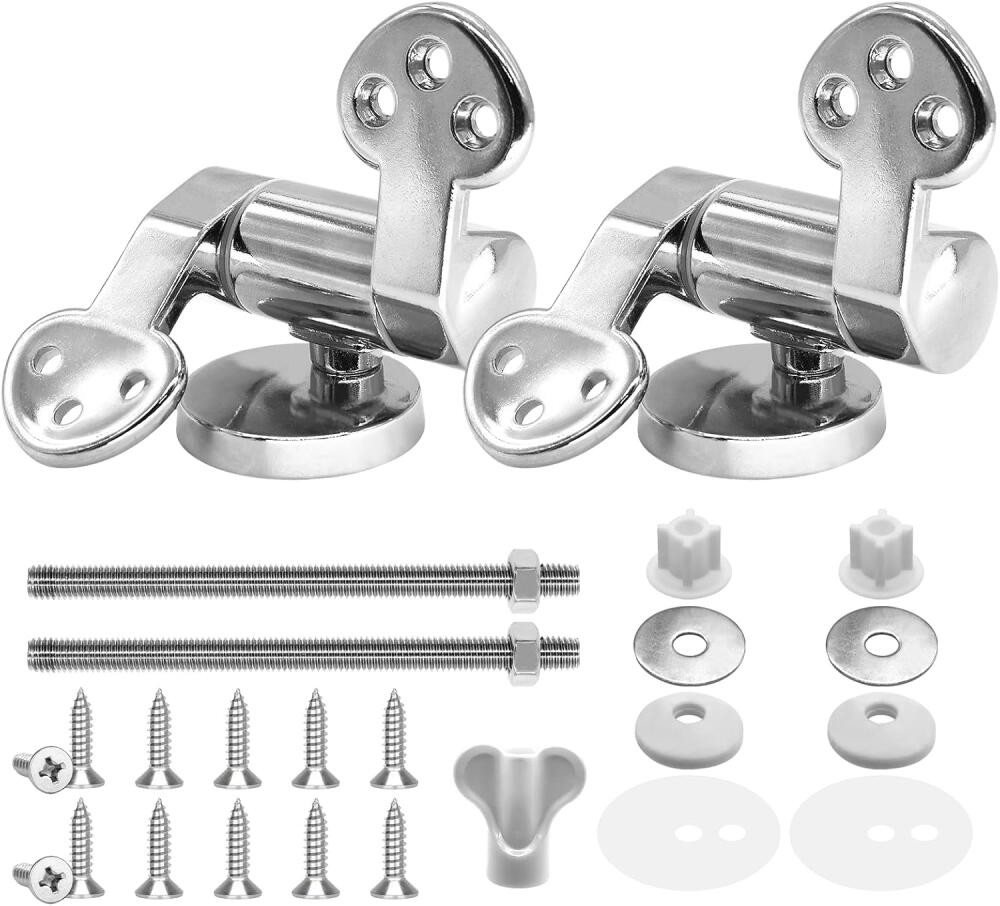FELIXLEO WC-Sitz Toilettensitz Scharnier Ersatzteile Absenkautomatik Zinklegierung Set (1-St) von FELIXLEO