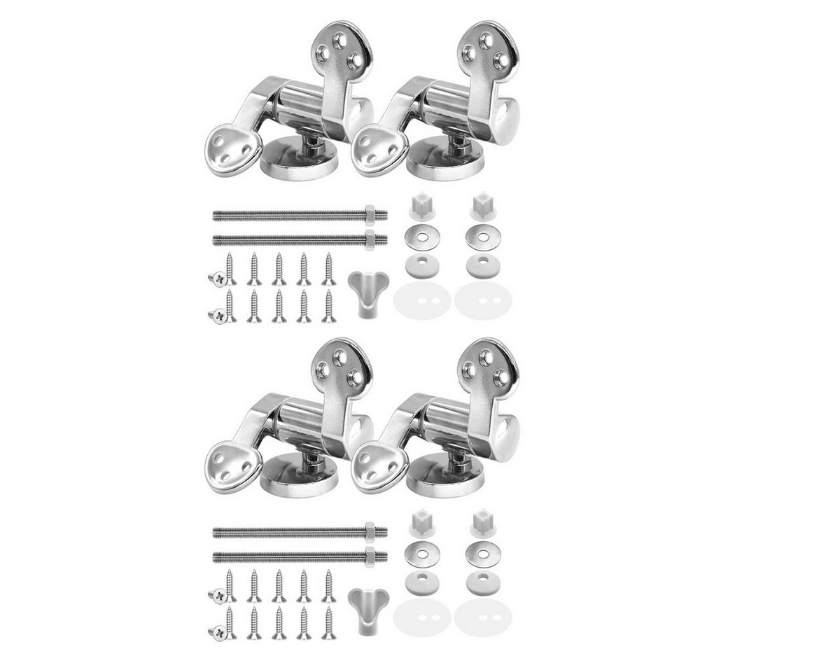 FELIXLEO WC-Sitz Toilettensitz Scharnier Ersatzteile Absenkautomatik Zinklegierung Set (4-St) von FELIXLEO
