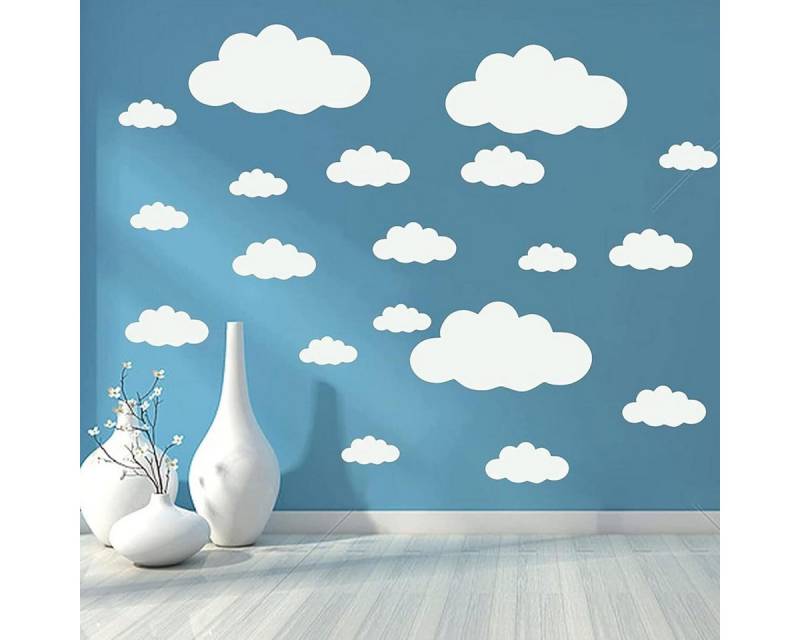 FELIXLEO Wandtattoo Große Wolken-Wandaufkleber, DIY Vinyl Wandtattoo für Kinderzimmer (1 St) von FELIXLEO