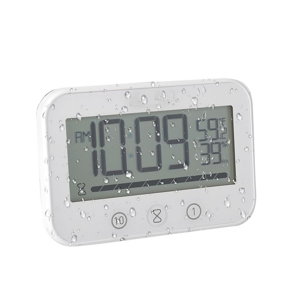 FELIXLEO Wanduhr Wasserdichte LCD Badezimmer Uhr, Duschuhr mit Saugnapf Hygrometer FELIXLEO Wanduhr Wasserdichte LCD Badezimmer Uhr, Duschuhr mit Saugnapf Hygrometer von FELIXLEO