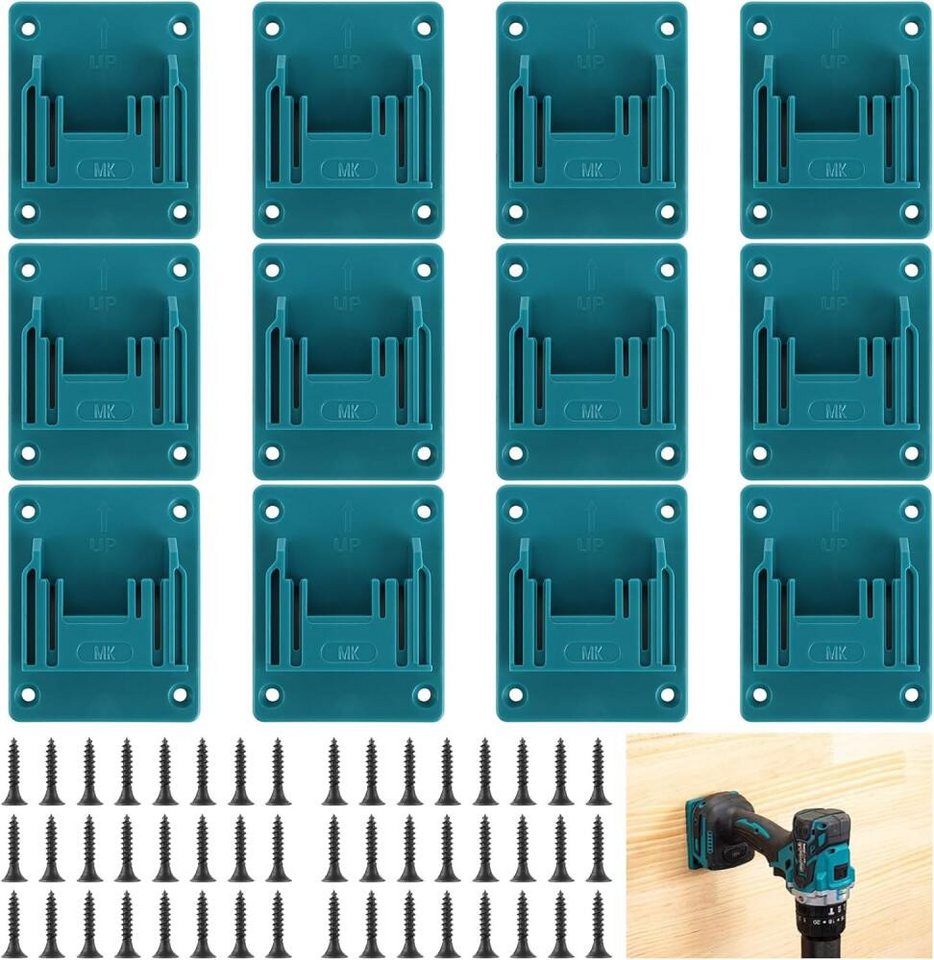 FELIXLEO Werkzeughalter 12 Stück Wandhalterung Werkzeughalter für Makita 14 bis 18V Werkstatt, 1-tlg. FELIXLEO Werkzeughalter 12 Stück Wandhalterung Werkzeughalter für Makita 14 bis 18V Werkstatt, 1-tlg. von FELIXLEO