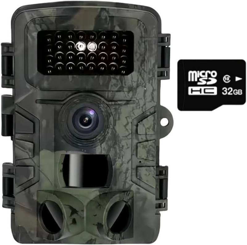 FELIXLEO Wildkamera Wildlife Camera 48 m with 32 GB Memory Card Motion Sensor Night Vision von FELIXLEO