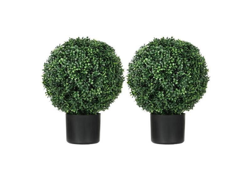 Kunstpflanze Künstliche Buchsbäume 2er Set 52 cm UV beständig, FELIXLEO Kunstpflanze Künstliche Buchsbäume 2er Set 52 cm UV beständig, FELIXLEO von FELIXLEO