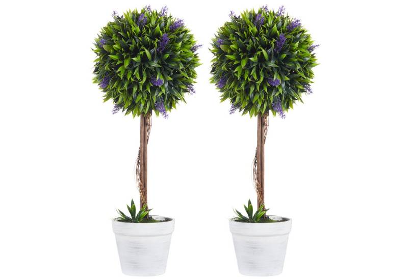 Kunstpflanze Kunstpflanze Lavendel 2er Set 60 cm im Topf Indoor, FELIXLEO Kunstpflanze Kunstpflanze Lavendel 2er Set 60 cm im Topf Indoor, FELIXLEO von FELIXLEO