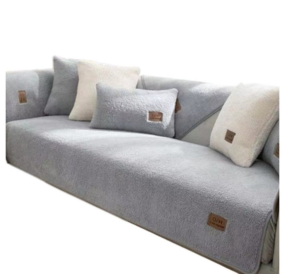 Sofahusse Sofabezug Samt Weicher Couchbezug Anti-rutsch Sofaüberwurf 110x160cm, FELIXLEO von FELIXLEO
