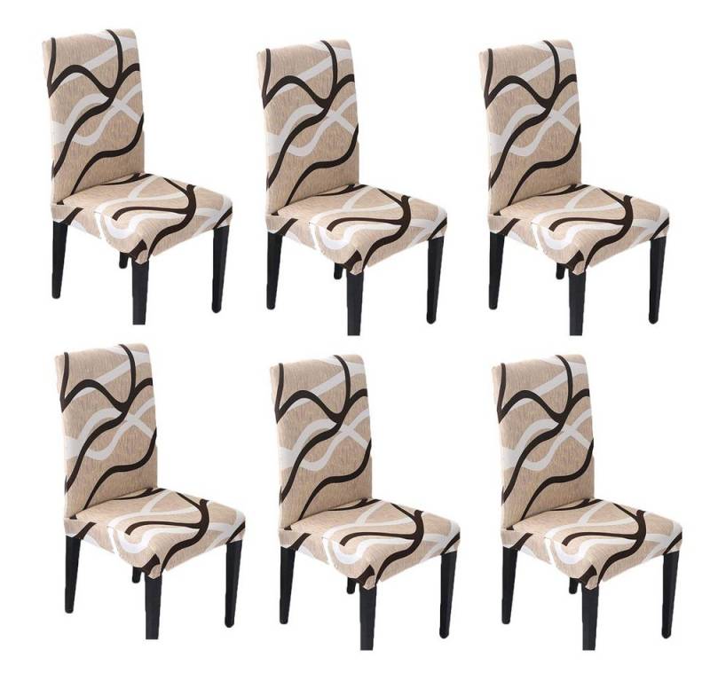 FELIXLEO Stuhlhusse Stuhlhussen Abnehmbarer Weinachtsdekorationen Stretch Hussen 6er Set FELIXLEO Stuhlhusse Stuhlhussen Abnehmbarer Weinachtsdekorationen Stretch Hussen 6er Set von FELIXLEO