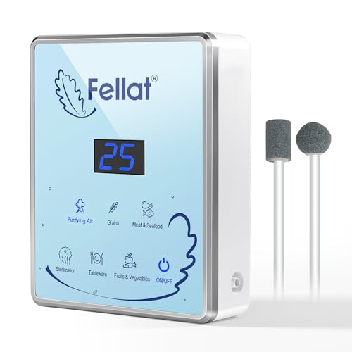 FELLAT 600mg/h Haushalt Ozongenerator für Wasser und Luft, Luftreiniger Ozongenerator Tragbare von FELLAT