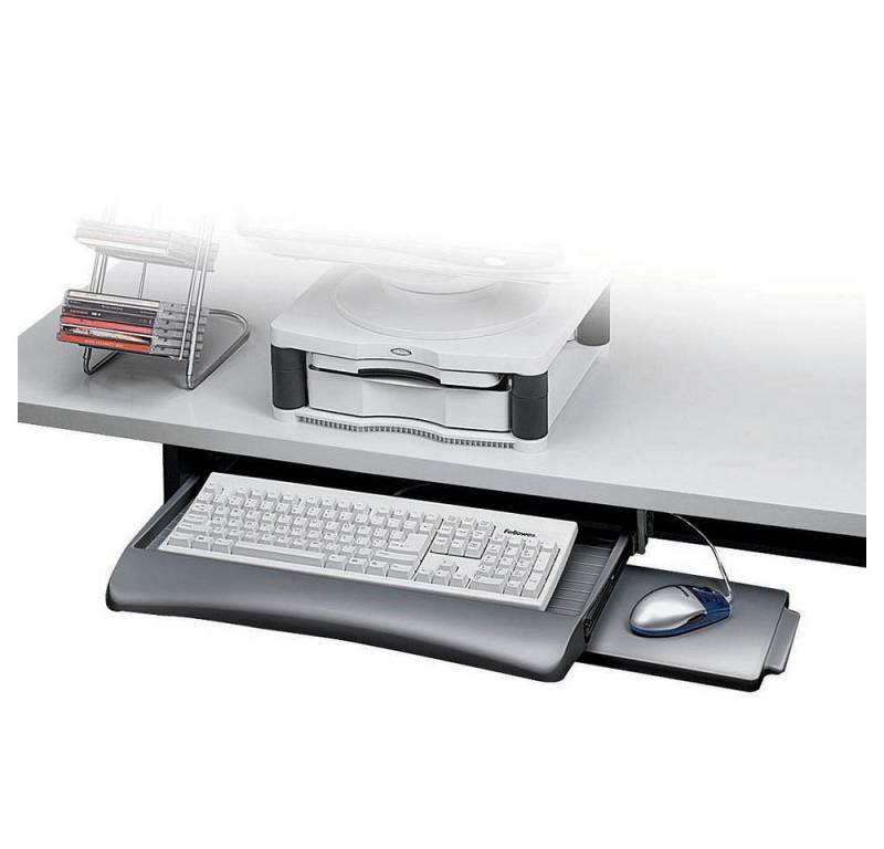 FELLOWES Auszug Fellowes® 93804 Verstellbarer Tastaturauszug mit Mausablage - graphit von FELLOWES