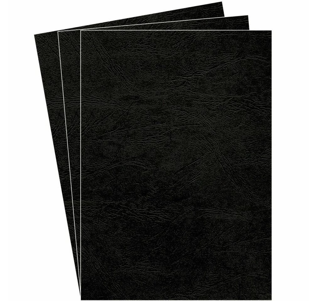 FELLOWES Papierscheren 100 Rückwände für Bindemappen DELTA schwarz 250 g/qm von FELLOWES