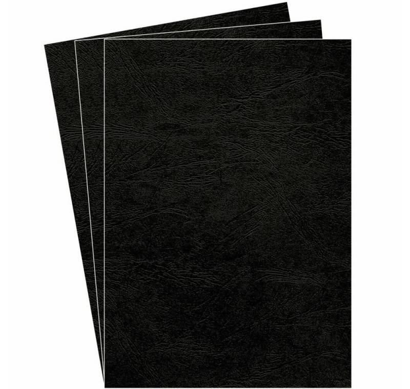 FELLOWES Papierscheren 100 Rückwände für Bindemappen DELTA schwarz 250 g/qm von FELLOWES