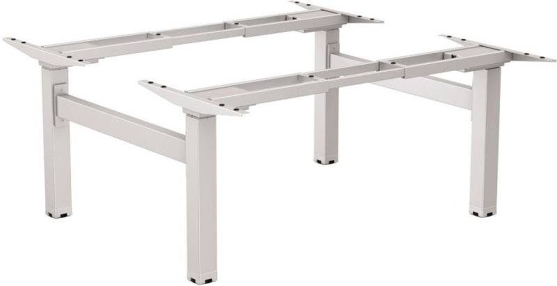 FELLOWES Schreibtisch Gestell für Tischsystem Cambio 62x100x147cm höhenverstellbar silber. von FELLOWES