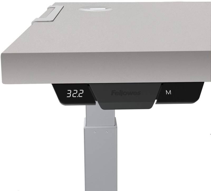 FELLOWES Schreibtisch Tischplatte Levado 140x80cm hellgrau von FELLOWES