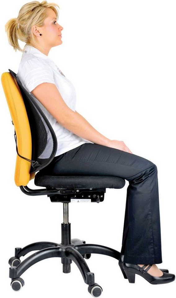 FELLOWES Stuhl Netzrückenstütze office Suite HxBxT 53,6x46x16cm schwarz. von FELLOWES
