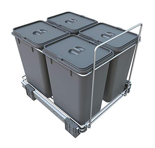 FELOMODE ECOFIL PF02C Mülleimer für einfache Mülltrennung, Auszug für Unterschrank, 4 x 8 l, 34 x 46 x 31 cm FELOMODE ECOFIL PF02C Mülleimer für einfache Mülltrennung, Auszug für Unterschrank, 4 x 8 l, 34 x 46 x 31 cm von FELOMODE