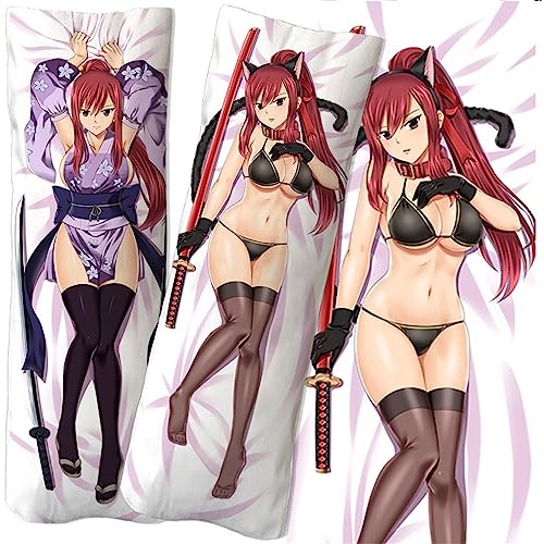 FAI-ry TA-il Anime Körper Umarmungskissen Kissenbezug, Bequemer Weiche Zierkissenbezug mit Verdecktem Zip, Cosplay Kissen Fall Geschenk für Anime und Manga Fans-Multicolor 5||50 * 150cm FAI-ry TA-il Anime Körper Umarmungskissen Kissenbezug, Bequemer Weiche Zierkissenbezug mit Verdecktem Zip, Cosplay Kissen Fall Geschenk für Anime und Manga Fans-Multicolor 5||50 * 150cm von FELOTA
