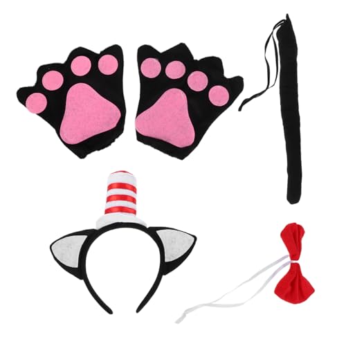 FELTECHELECTR 1 Set Katzenkostüm Für : Bezauberndes Katzenkostüm-requisiten-set – Leicht Zu Tragender Mit Fliege Für Halloween, Cosplay Und Festliche Anlässe FELTECHELECTR 1 Set Katzenkostüm Für : Bezauberndes Katzenkostüm-requisiten-set – Leicht Zu Tragender Mit Fliege Für Halloween, Cosplay Und Festliche Anlässe von FELTECHELECTR