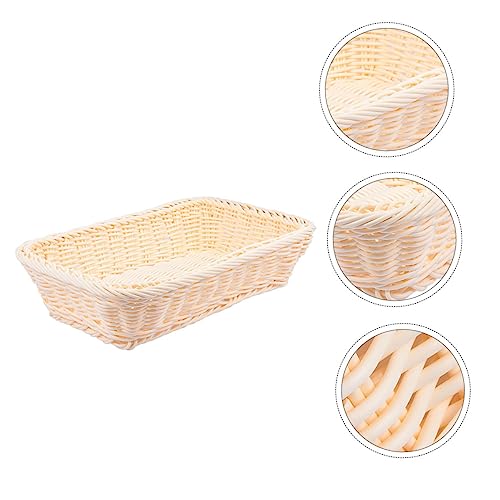 FELTECHELECTR 1 Stück Woven Fruit Basket Leichter Obstkorb aus PP Kunststoff Brotkorb mit Offenem Design für Einfache Sichtbarkeit für Obst und Brot FELTECHELECTR 1 Stück Woven Fruit Basket Leichter Obstkorb aus PP Kunststoff Brotkorb mit Offenem Design für Einfache Sichtbarkeit für Obst und Brot von FELTECHELECTR