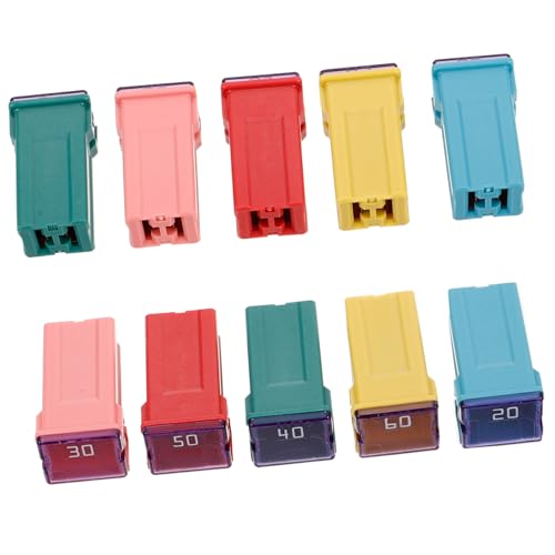 FELTECHELECTR 10 Stück Teiliges Auto Sicherungskasten Kunststoff Vielseitig Einsetzbar Langbeinige Kfz Sicherungen Sortiment Einfache Installation Schutz vor elektrischem Fehler und Überlast von FELTECHELECTR