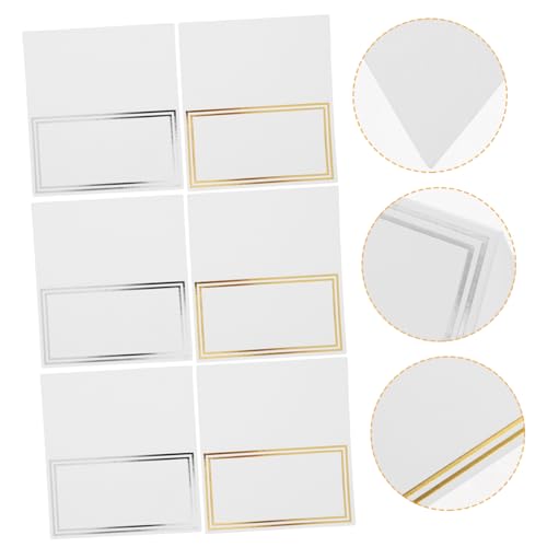 FELTECHELECTR 100 Stück Hochwertige Tischkarten Hochzeit Platzkarten für Hochzeiten Partys und Veranstaltungen Leicht Beschriftbar Stabile Zeltform Gold Silber FELTECHELECTR 100 Stück Hochwertige Tischkarten Hochzeit Platzkarten für Hochzeiten Partys und Veranstaltungen Leicht Beschriftbar Stabile Zeltform Gold Silber von FELTECHELECTR