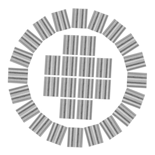 FELTECHELECTR 100Stücke Aluminium Crimp Hülsen für Drahtseil Doppelte Langlebig Leicht für Befestigung Verbindung Hebeanwendungen Einfache Installation FELTECHELECTR 100Stücke Aluminium Crimp Hülsen für Drahtseil Doppelte Langlebig Leicht für Befestigung Verbindung Hebeanwendungen Einfache Installation von FELTECHELECTR