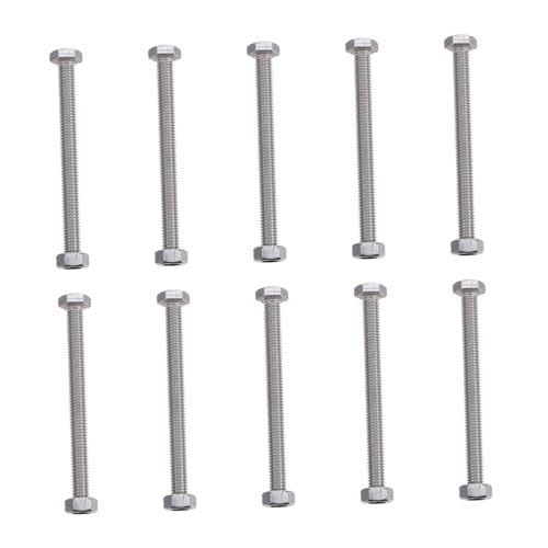 FELTECHELECTR 10Sätze Sechskantschrauben Teilig Hochwertige Muttern für Möbelzubehör Korrosionsbeständig Hochtemperaturbeständig zum Ersetzen FELTECHELECTR 10Sätze Sechskantschrauben Teilig Hochwertige Muttern für Möbelzubehör Korrosionsbeständig Hochtemperaturbeständig zum Ersetzen von FELTECHELECTR