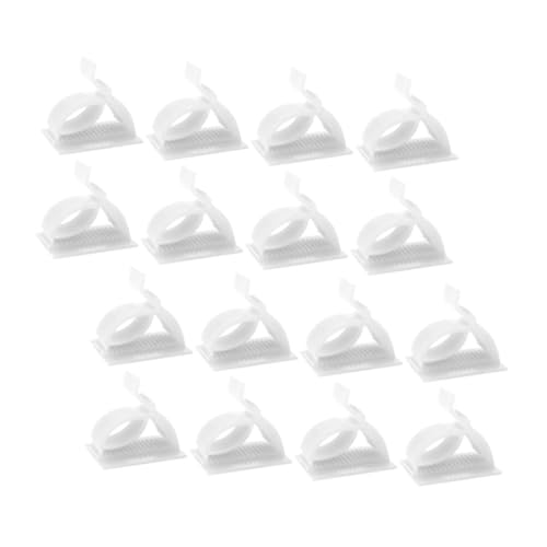 FELTECHELECTR 120Stücke Kabelmanagement Clips Selbstklebende Drahtklemmen für Schreibtisch Zuhause Verschleißfestes Material Einfach zu Befestigen für Glatte Oberflächen Ordnung von FELTECHELECTR