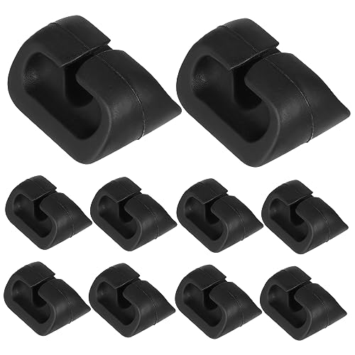 FELTECHELECTR 12Stücke Kabelorganisator Selbstklebende Kabelhalter für Kabeldurchmesser für Büro Zuhause Praktischer Kabelclip für Ordentlichen Desktop von FELTECHELECTR