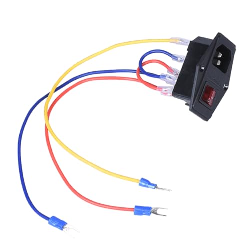 FELTECHELECTR 15A Steckdosenmodul mit Sicherung Schwarz für Netzkabel Universelles Rockerschalter Modul Kompatibel mit Langlebig Gebrauchsfertig FELTECHELECTR 15A Steckdosenmodul mit Sicherung Schwarz für Netzkabel Universelles Rockerschalter Modul Kompatibel mit Langlebig Gebrauchsfertig von FELTECHELECTR