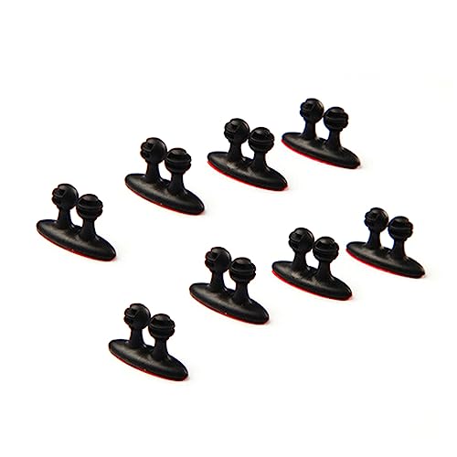 FELTECHELECTR 16stücke Kabelclips Auto Drahtclips Kabel-organizer Kunststoff Ladegeräthalterungen Praktisch Für Schreibtisch Und Wandmontage Einfach Zu Befestigen Und Entfernen von FELTECHELECTR