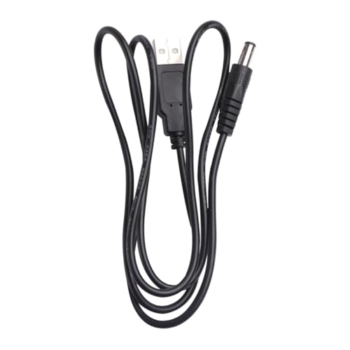 FELTECHELECTR 1M USB Ladekabel Barrel Stromkabel für Kleine Elektronikgeräte Kompatibel mit USB Netzteilen Powerbanks Effizient von FELTECHELECTR