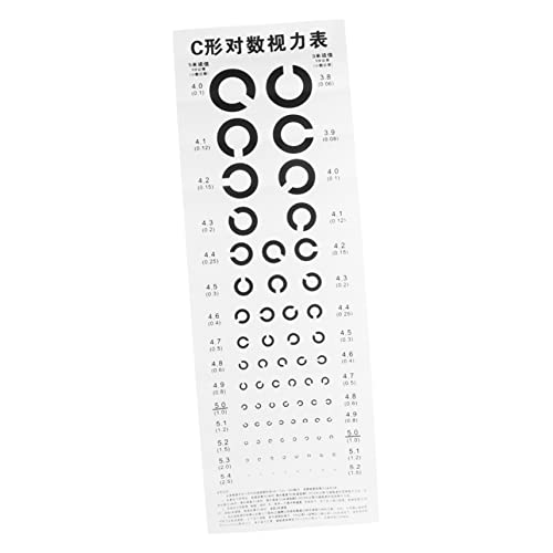 FELTECHELECTR 1Stück C Typ Augendiagramm für Sehtests Visual Eye Prüfungsdiagramm aus Hochwertigem Präzise Ergebnisse für Erwachsene Einfach zu Bedienen Zuverlässig FELTECHELECTR 1Stück C Typ Augendiagramm für Sehtests Visual Eye Prüfungsdiagramm aus Hochwertigem Präzise Ergebnisse für Erwachsene Einfach zu Bedienen Zuverlässig von FELTECHELECTR