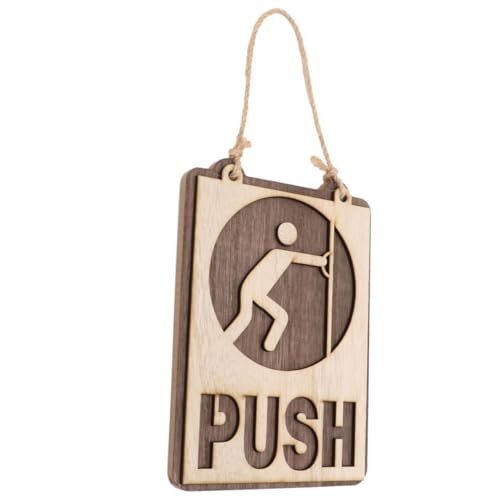 FELTECHELECTR 1stk Schilder Drücken Und Ziehen Push-zeichen Türschilder Fürs Büro Türschild Drücken Push-schild Zum Aufhängen An Der Tür Push-and-pull-türschild Zweilagige Mehrfaserplatte von FELTECHELECTR