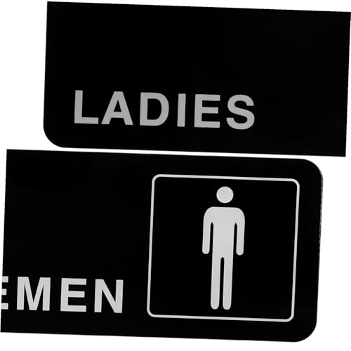 FELTECHELECTR 2 Stück Acryl Türschild Langlebig und Leicht zu Reinigen Herren und Damen Wc Schild Selbstklebend Nageln Klare Unterscheidung für Badezimmer Einfache Montage für Zuhause und von FELTECHELECTR