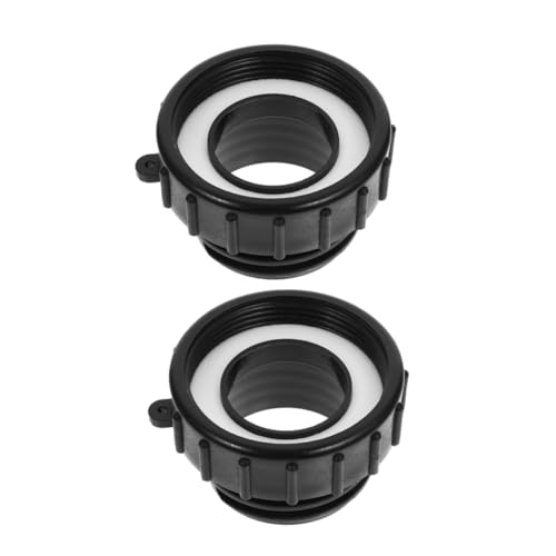FELTECHELECTR 2 Stück Ibc-behälter-schlauchadapter: Ibc-behälter-adapter Mit Feinem Auf Grobem Gewinde, Kompatibel Mit Schütz – 63 Mm Auf 60 Mm Wassertankanschluss Für Schlauchverbindungen von FELTECHELECTR