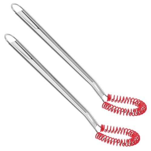 FELTECHELECTR 2 Stück Manueller Hand-schneebesen Edelstahl-federspule Eiermixer Sahne-aufschäumer Vielseitiges Küchenwerkzeug Zum Mischen Und Rühren von FELTECHELECTR