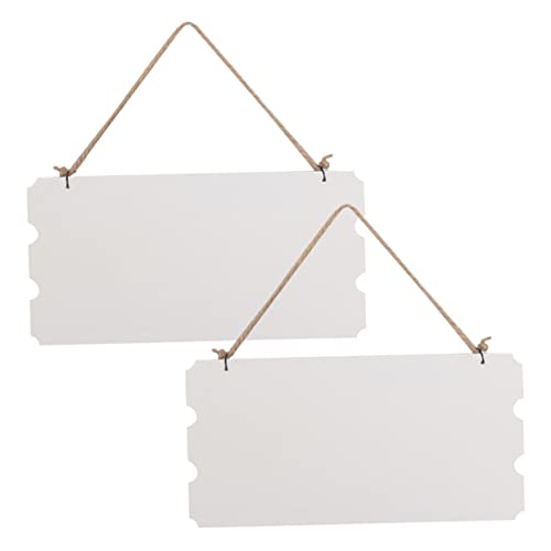 FELTECHELECTR 2 Stück Unbehandelte Holzplaketten für Diy Hängeschilder Leere Tafeln zur Dekoration für Geschäft Zuhause und Veranstaltungen Weiß FELTECHELECTR 2 Stück Unbehandelte Holzplaketten für Diy Hängeschilder Leere Tafeln zur Dekoration für Geschäft Zuhause und Veranstaltungen Weiß von FELTECHELECTR