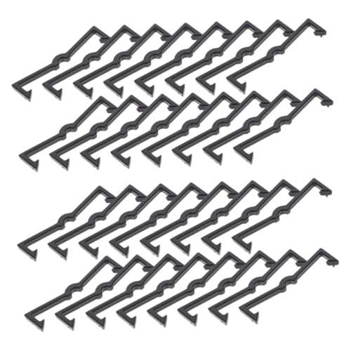 FELTECHELECTR 250 Stück Schwarze Kunststoff Pegboard Haken Fixierer Stabile Halter Clips für Standard Lochwand Universelle Organizer Retainer zur Sicheren Befestigung von Werkzeugen und Zubehör von FELTECHELECTR