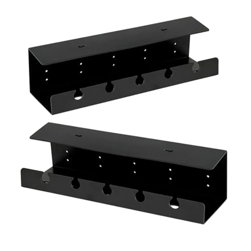 FELTECHELECTR 2pcs Desk Cable Management Organizer Selbstklebend Unter Schreibtischlagerregal Große Kapazität Für Kabel Für Büro- Und Heimnutzung von FELTECHELECTR