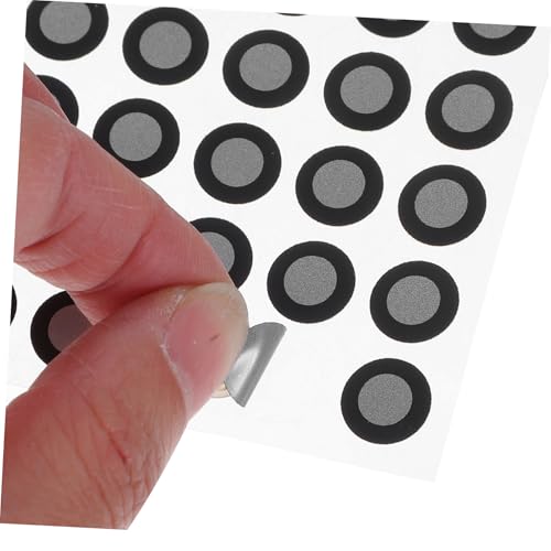 FELTECHELECTR 4 Blatt Punkte Scanning Marker Selbstklebende Reflektierende Tracking Punkte für Industrielle und Optische Scanner Streuende Lichtreflexion Hohe Präzision Kompatibel mit von FELTECHELECTR