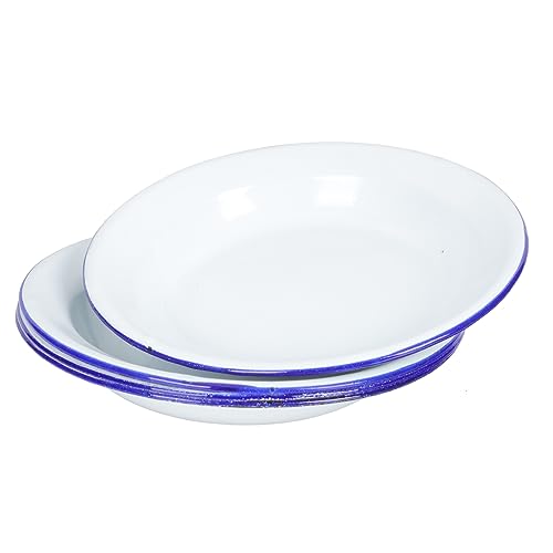 FELTECHELECTR 4stücke Teiliges Dekorativen Emaille-tellern Für Obst Retro-stil Strapazierfähige Und Bruchsichere Speiseteller Für Zuhause Und Für Snacks Und Desserts von FELTECHELECTR