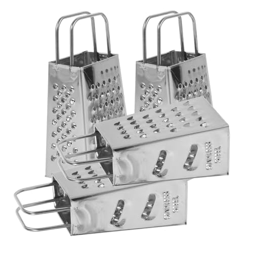 FELTECHELECTR Käsereibe 4 Stück Tragbare Mehrzweckreibe für Obst und Gemüse Rostfrei und Langlebig für Küchenbedarf und Gastronomie Ergonomischer Griff für Einfache Handhabung von FELTECHELECTR