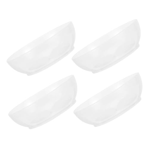 FELTECHELECTR 4 Stück Teiliges Lebensmittel waagschalen Transparentem Wiederverwendbarem Abs kunststoff mit Fassungsvermögen Präzise Küchenwaage Schalen für Genaue Lebensmittelmessung Kratzfest von FELTECHELECTR