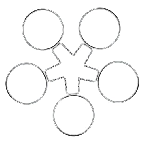 FELTECHELECTR 5 Stück Teiliges Metall-pegboard-haken Rund Ø Stabile Lochwand-aufbewahrungshaken für Werkzeug Zubehörorganisation in Werkstatt Garage Büro Einfach Montierbar von FELTECHELECTR