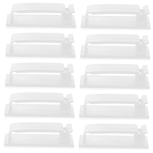 FELTECHELECTR 50Stücke Kabelorganisierer Kabelclips zur Wandmontage Kabelhalter für Schreibtische Selbstklebend Robust für Organisation von FELTECHELECTR