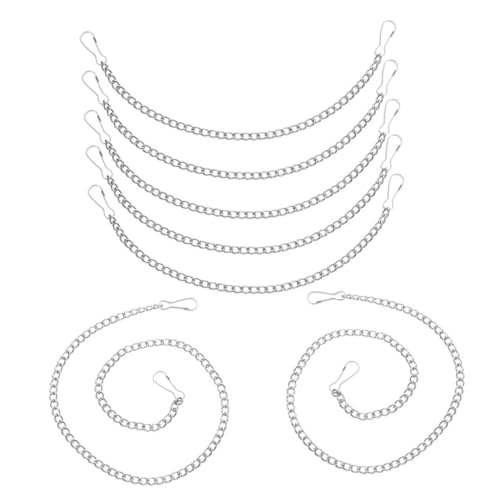 FELTECHELECTR 7 Stück Teiliges Aufhängekette mit Haken für Schilder und Dekoration Metallkette zum Aufhängen von Pflanzen Plakaten Ornamenten Vogelhäusern FELTECHELECTR 7 Stück Teiliges Aufhängekette mit Haken für Schilder und Dekoration Metallkette zum Aufhängen von Pflanzen Plakaten Ornamenten Vogelhäusern von FELTECHELECTR